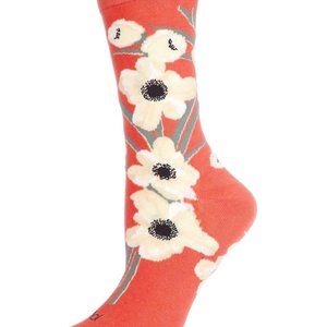 MeMoi Magnolia Limited Edition Crew Socks, Unisex Floral Design